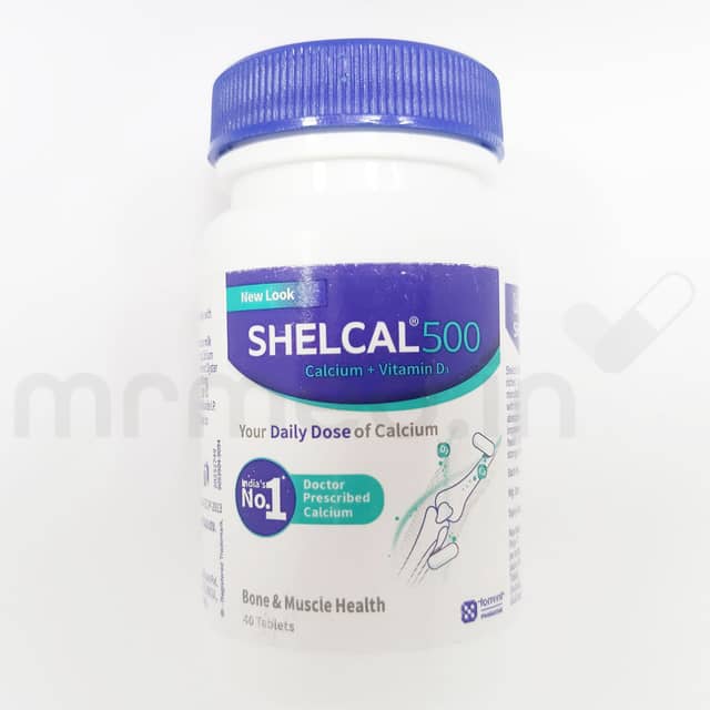 Shelcal 500mg Tablet 40'S - MrMed