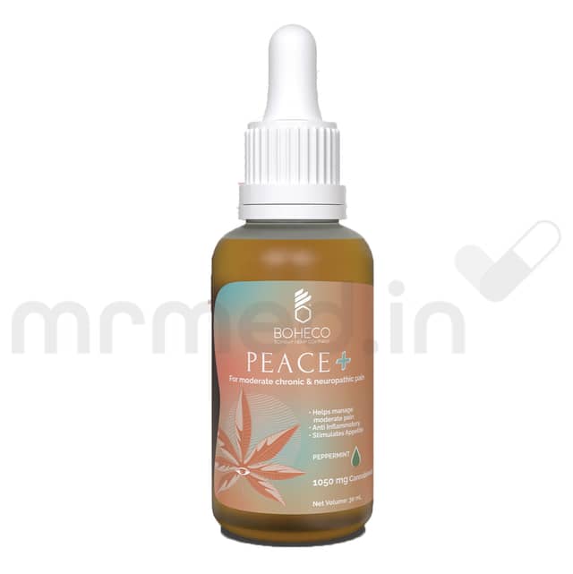 Peace + Natural Pain Reliever Tincture Peppermint 30ml - MrMed