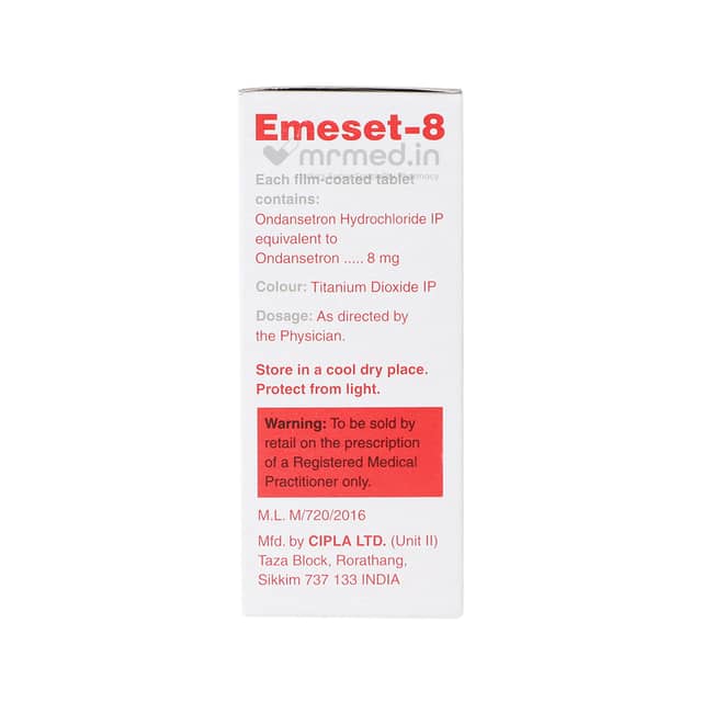 Emeset 8mg Tablet - MrMed