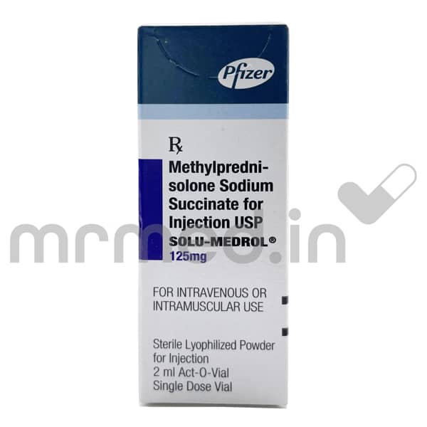 Solu Medrol 125mg Injection - MrMed