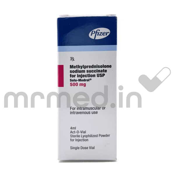 Solu Medrol 500mg Injection - MrMed