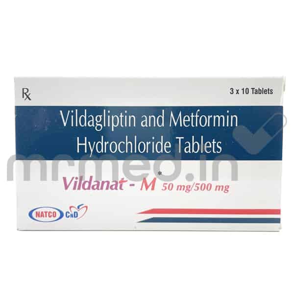 Vildanat M 50mg/500mg Tablet - MrMed