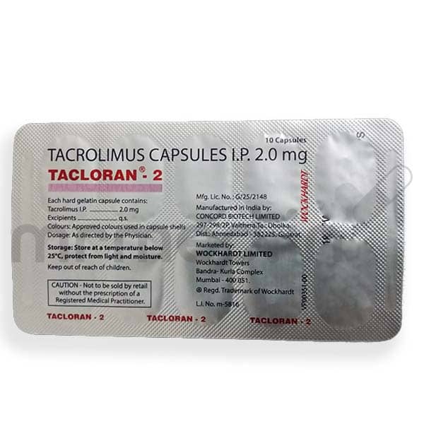 Tacloran 2mg Capsule - MrMed