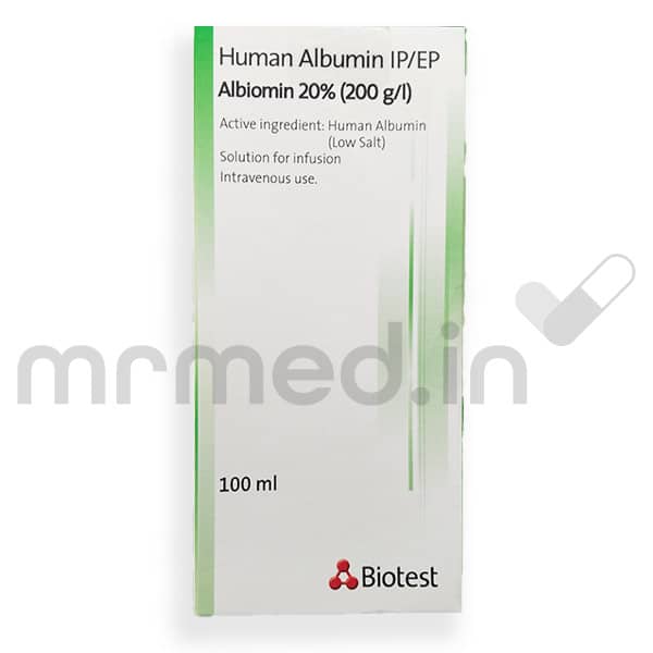 Albiomin 20% Injection 100ml - MrMed