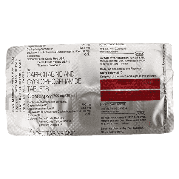 Comcapsy 700mg/30mg Tablet 7's - MrMed