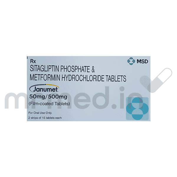 Janumet 50/500mg Tablet - MrMed