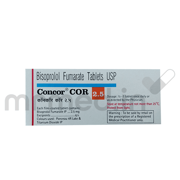 Concor COR 2.5mg Tablet - MrMed