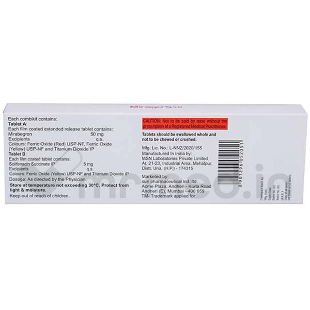 Mirago S 50mg Tablet - MrMed