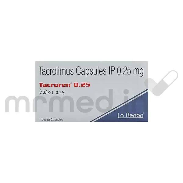 Tacroren 0.25mg Capsule - MrMed