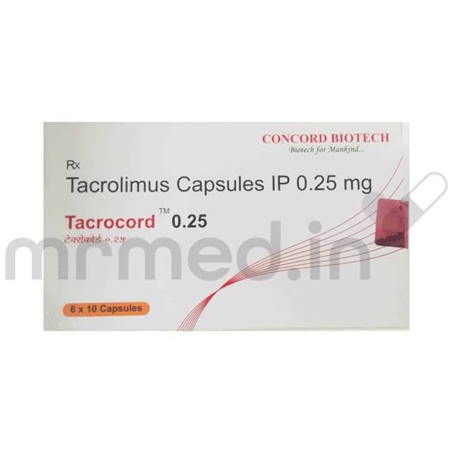 Tacrocord 0.25mg Capsule - MrMed