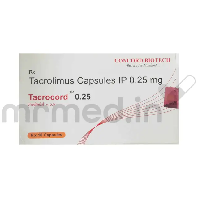 Tacrocord 0.25mg Capsule - MrMed