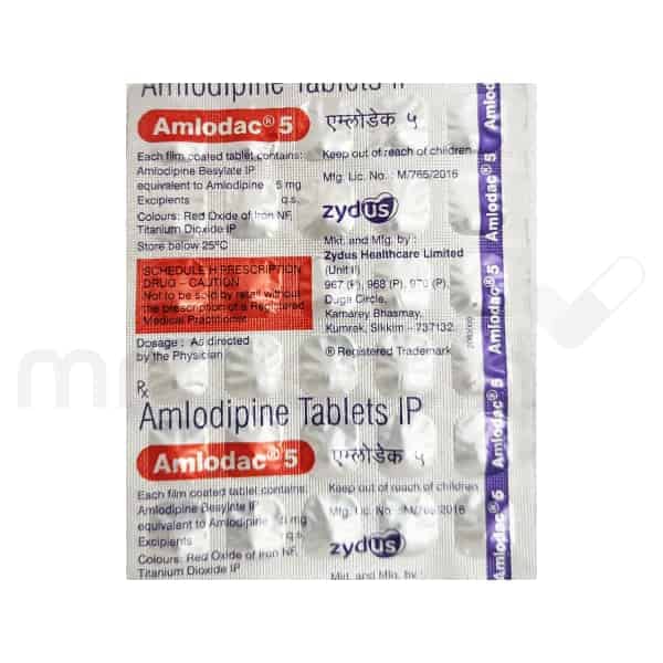 Amlodac 5mg Tablet - MrMed
