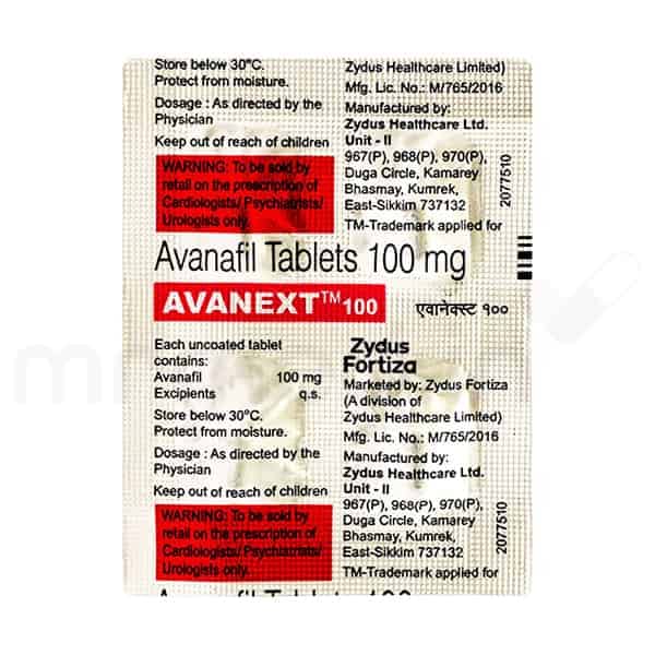 Avanext 100mg Tablet - MrMed