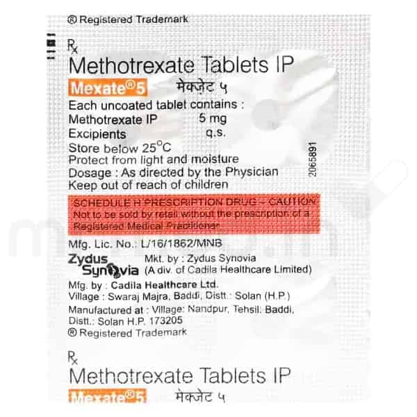 Mexate 5mg Tablet - MrMed