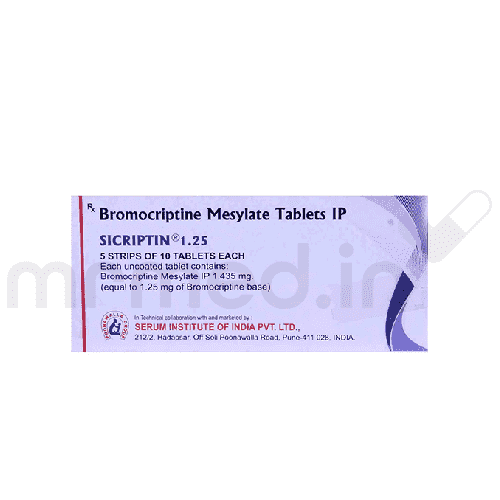 Sicriptin 1.25mg Tablet - MrMed