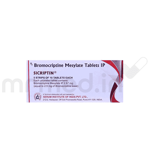 Sicriptin 2.5mg Tablet - MrMed