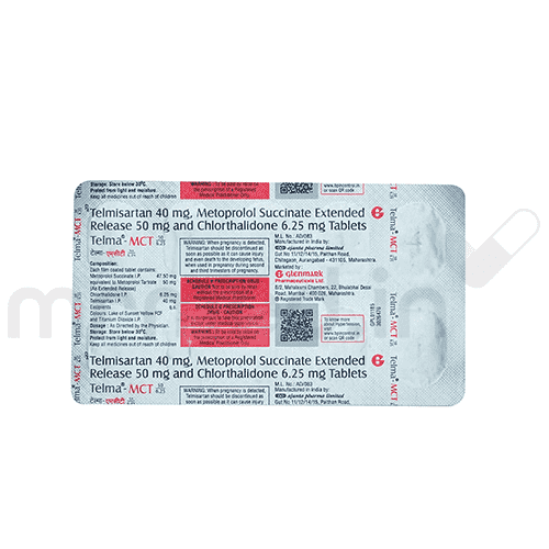Telma MCT 50mg/6.25mg Tablet - MrMed