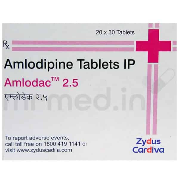 Amlodac 2.5mg Tablet - MrMed