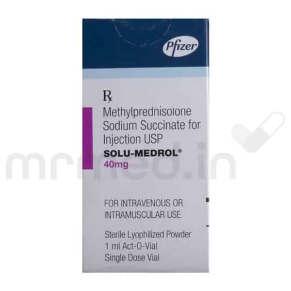 Solu Medrol 40mg Injection - MrMed