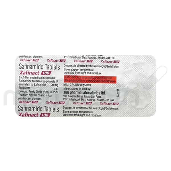 Xafinact 100mg Tablet - MrMed