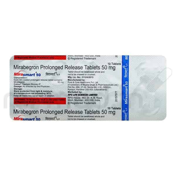 Mirasmart 50mg Tablet - MrMed