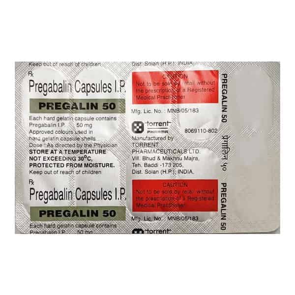 Pregalin 50mg Capsule - MrMed